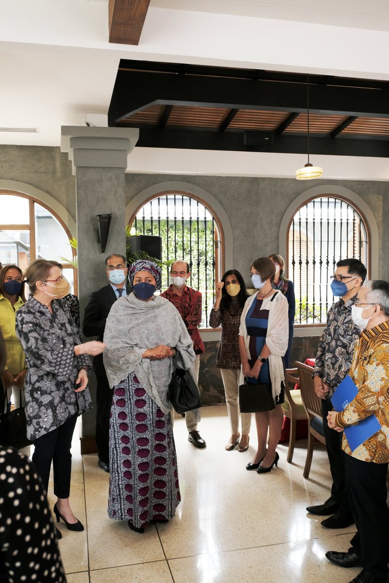 AminaJMohammed's tweet photo. Joining our colleagues and international partners this week in Indonesia, the host country of the 2022 Global Platform for Disaster Risk Reduction and G20 Presidency. https://t.co/NjI0a141zj