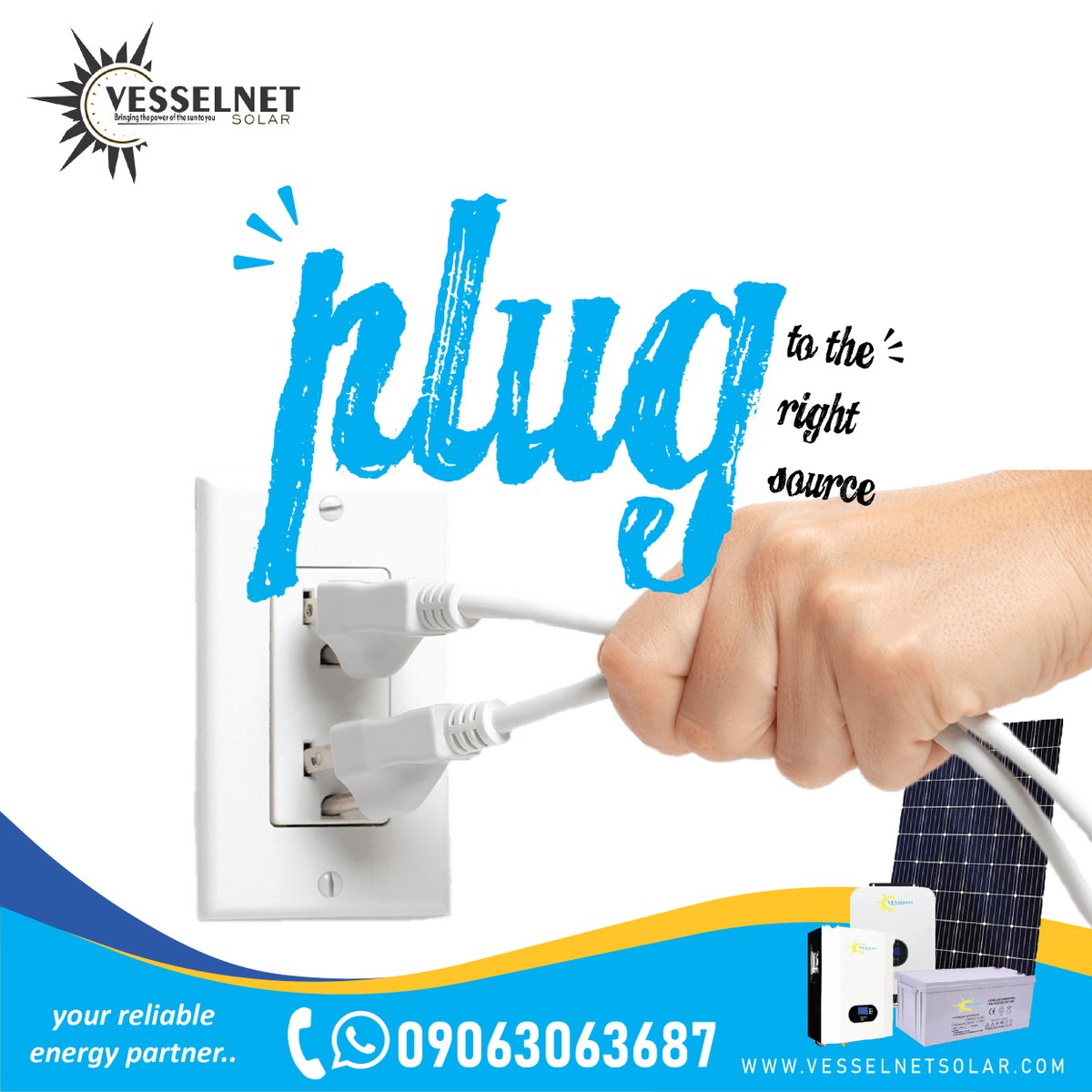 vislsolar's tweet photo. When you switch to solar. You have plug to the right source.
Go solar with Vesselnet today and enjoy 24/7 power supply.
#solarsystem
#solarinstallation
#solarenergy
#solarlagos
#VesselnetSolar https://t.co/FTlwHSD54Q