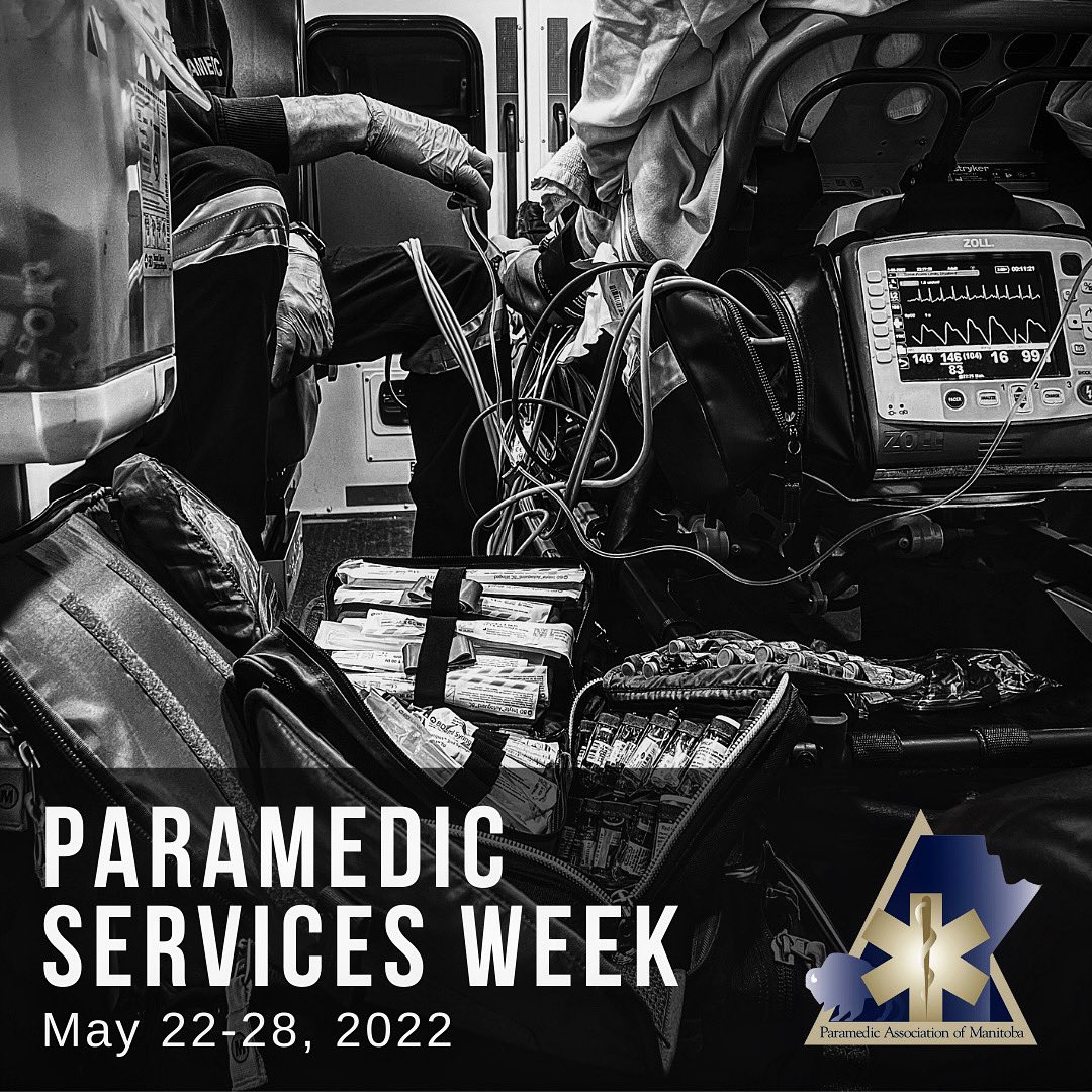 paramedicsmb's tweet photo. The paramedics in this province are devoted to a career of helping others &amp; take pride in every patient contact. 
They have worked through years of not enough staff, overtime, offload delays, missed meals, burnout &amp; are still standing.
We See You. We Hear You. We Thank You. https://t.co/LxTegj3BTR