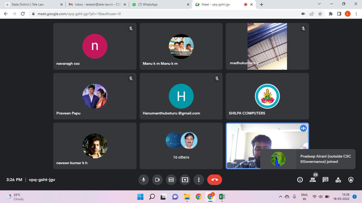 Tele_Law_'s tweet photo. VC Training session conducted for complete information and process of telelaw and Cultural Survey. In this training, State Coordinator, District Manager participated and provided their guidance to all VLE. https://t.co/u6hS9fu9S5