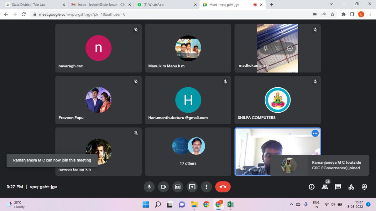 Tele_Law_'s tweet photo. VC Training session conducted for complete information and process of telelaw and Cultural Survey. In this training, State Coordinator, District Manager participated and provided their guidance to all VLE. https://t.co/u6hS9fu9S5