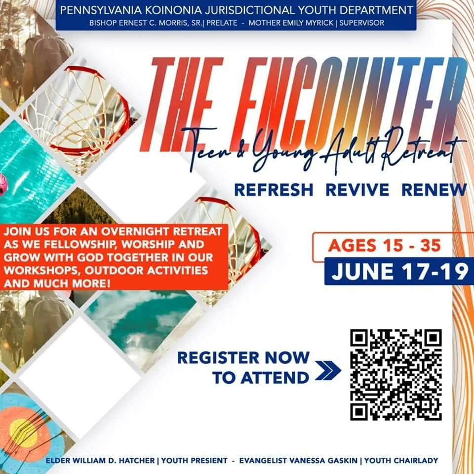 You still have time register and attend the Encounter Teen &amp; Young Adult Summer Retreat. See the QR code for registration and more information.