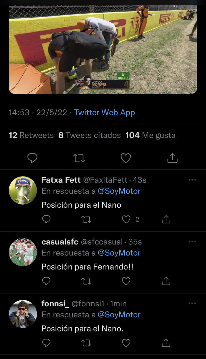 Es que es una puta secta jjajajajajajjajaja
#F1 #SpanishGP