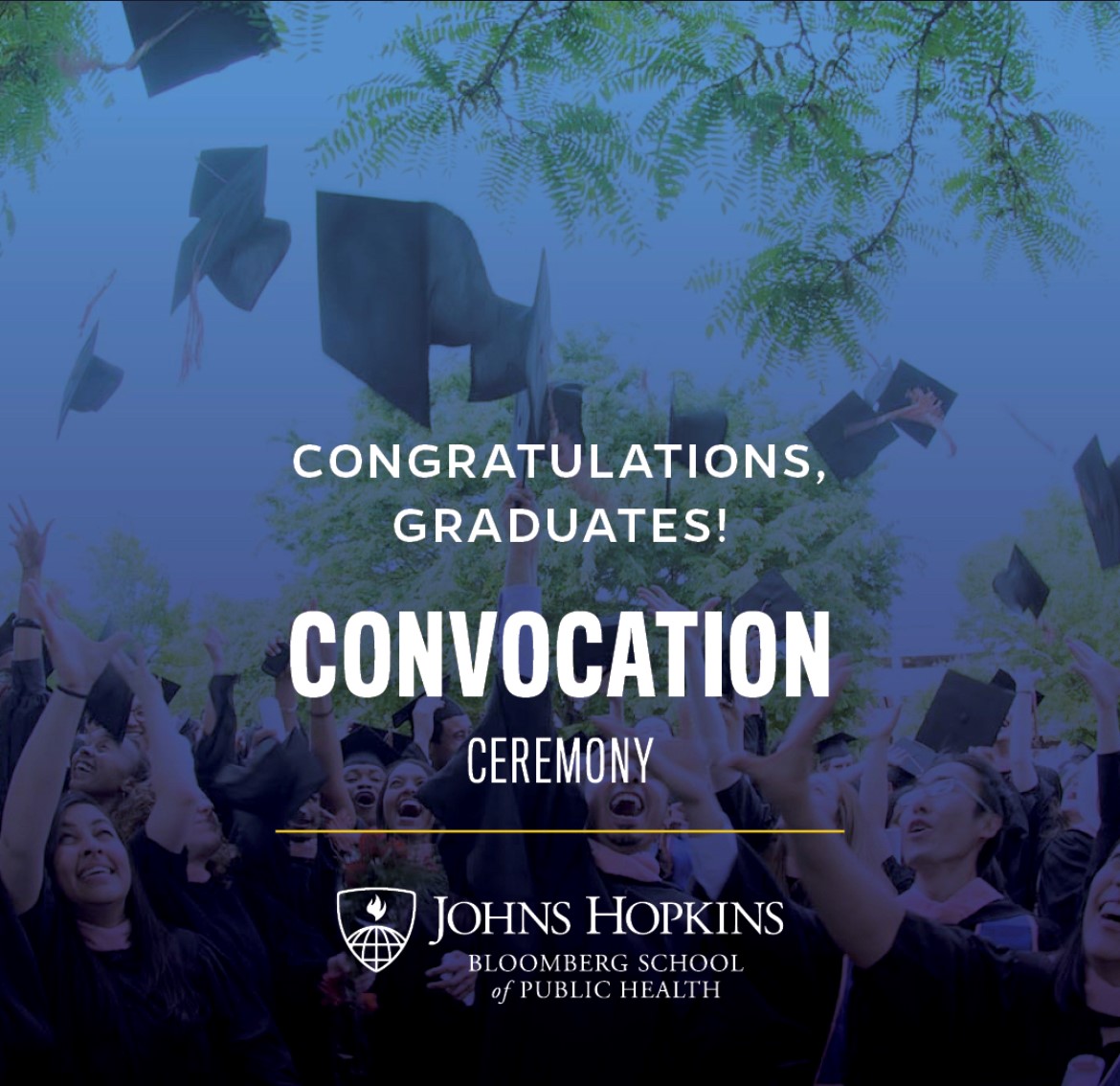 Congratulations to our amazing @jhubiostat graduates who were recognized in @JohnsHopkinsSPH Convocation yesterday--8 PhD, 8 ScM, and 3 MHS, as well as another 4 PhD and 1 ScM who also graduated. You have triumphed in the hardest of circumstances. We are so very proud of you!