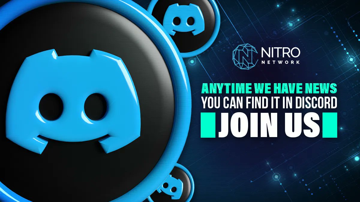 Nitro_HQ's tweet photo. What's in the Nitro Discord? 🤔

All the latest Nitro Network news 📰

The home base of Nitro's interactive community 🤝

Join our Discord server for the full Nitro experience: https://t.co/Hb9839QVSu https://t.co/yu6ovYBt8q