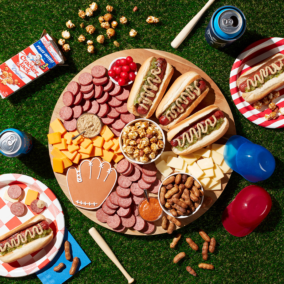 Show Dad he’s the real MVP with a baseball-themed charcuterie board he’ll love digging into.