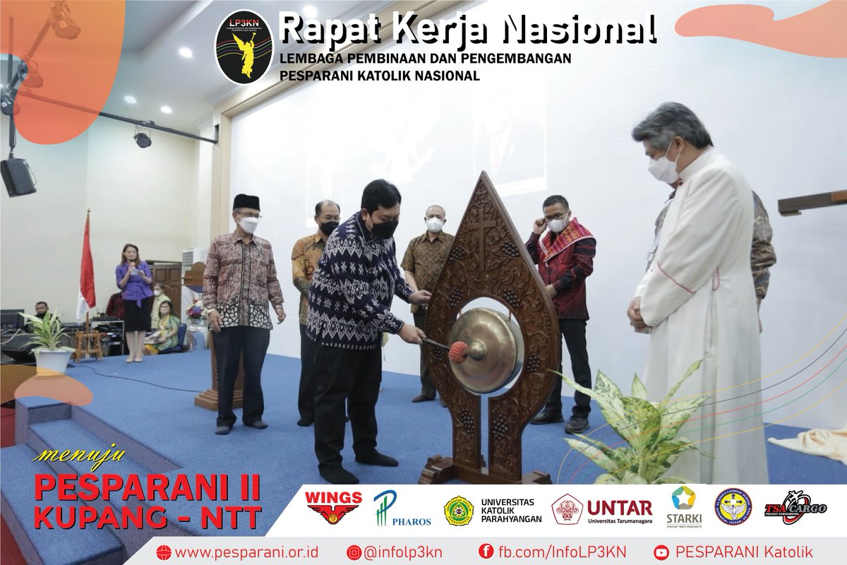 info_LP3KN's tweet photo. Terima kasih atas dukungan semua pihak sehingga RAKERNAS LP3KN, 13-15 Mei 2022 dapat berjalan dengan lancar.
Semoga semua keputusan yang diambil memberikan kemajuan bagi LP3KN dan LP3KD, khususnya kelancaran PESPARANI KATOLIK NASIONAL di Kupang, NTT 2022

#LP3KN #LP3KD #PESPARANI https://t.co/Ex3zIyRZqu
