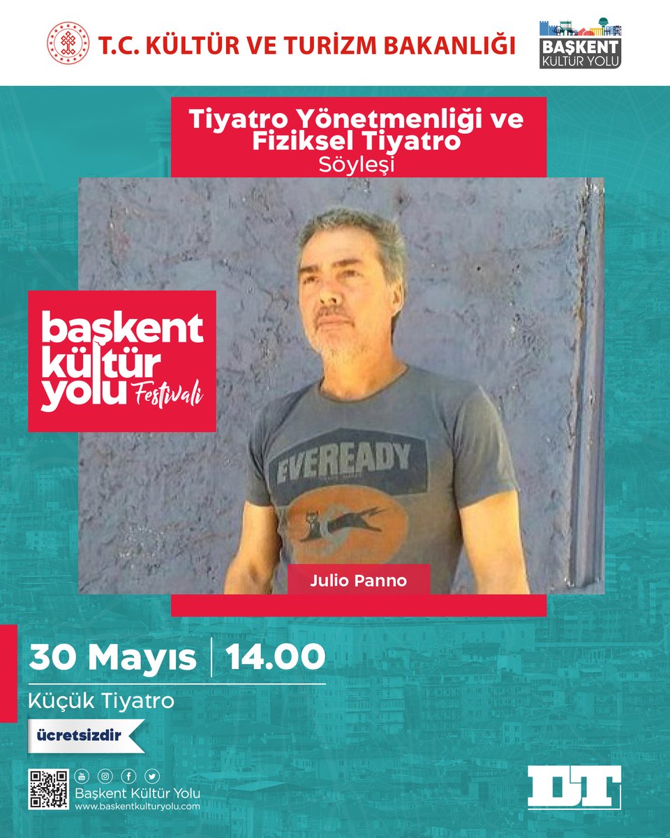 ankarakyf's tweet photo. Tiyatro Yönetmenliği'nden, Bizans Dönemi ve Osmanlı Dönemi'nde Ankara'ya, Türkiye Büyük Edebiyat Meclisi'nden, Sanat ve Değerler'e...

Birbirinden önemli isimlerin katılımıyla, kültür, tarih ve sanat söyleşileri Başkent Kültür Yolu Festivali'nde!

🎶🎨🎙️🎭🎸🖼️

#BaşkentKültürYolu https://t.co/NAXRWR6TP8
