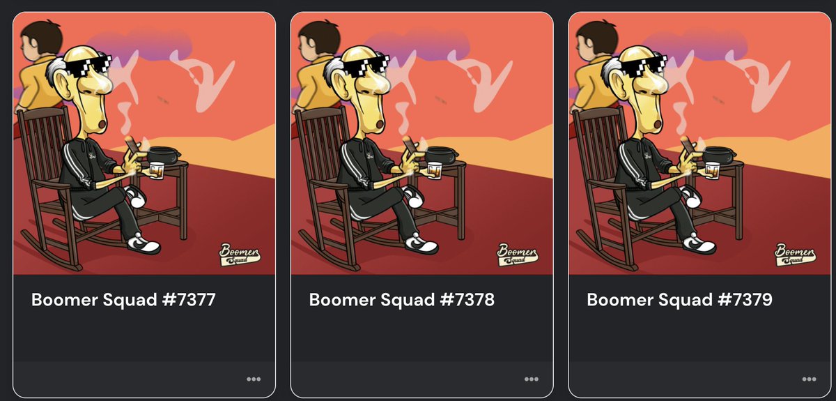 Aped in the <a href="/BoomerSquadNFT1/">BoomerSquad & PUUSH</a> 
Looks a good one, sold out in a few NFA
#cro #crofam #ebisusbay #NFTCommunity