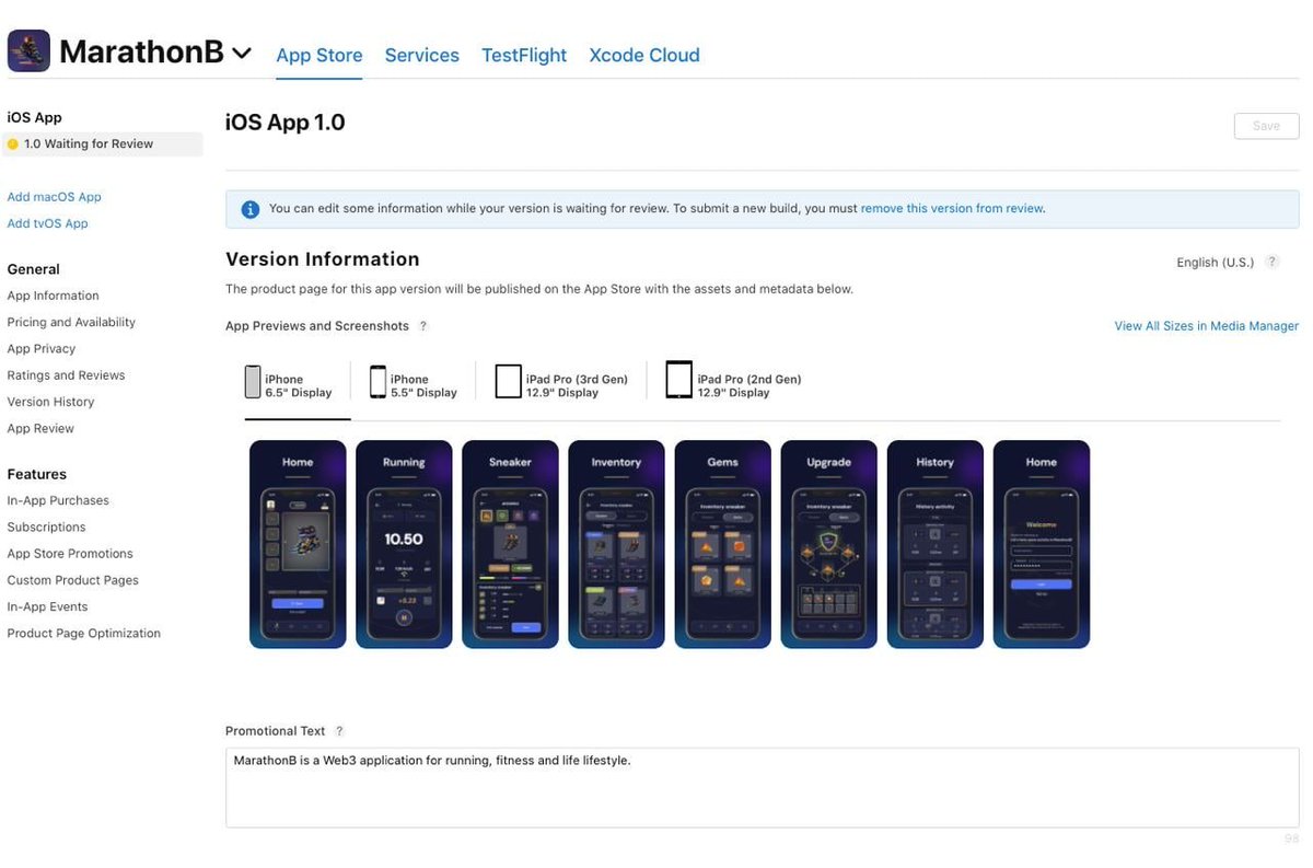 ✨ IOS Version is coming soon
Beside AppStore,MarathonB IOS Version is being checked. Soon it will go live

👟  Google play download link:  play.google.com/store/apps/det…

👉  Don't forget that we still have events are ongoing 
#M2E #Move2Earn #MoveToEarn #RunToEarn