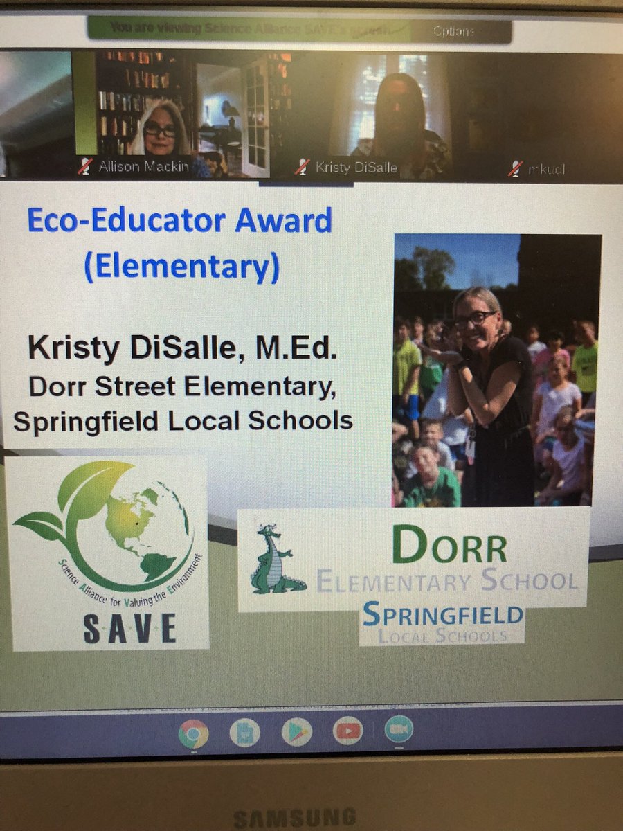 Congratulations to our own Mrs. Kristy DiSalle for being named the 
S. A. V. E. Elementary Eco-Educator of the Year! 🤩 Yahoo!! 💚 <a href="/sls_super/">Springfield Super</a> <a href="/SLS_A_SUPER/">SLS Assistant Superintendent</a> <a href="/curriculum_sls/">Miley</a> @springfield_com <a href="/KristyDisalle/">Kristy DiSalle</a>