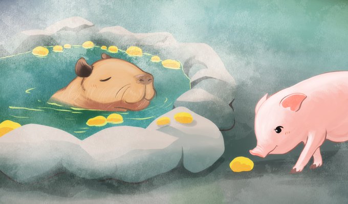 カピバラ温泉のtwitterイラスト検索結果