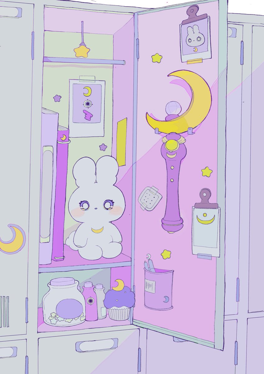 「💜🌙☁️magical locker ☁️🌙💜 」|ペパーミントのイラスト