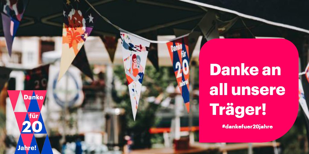 Heute gehört das #dankefuer20jahre den Trägern: Sie sind Ansprechpartner für Freiwillige*, Organisatoren &amp; Entwickler v. Bildungstagen, Schnittstelle zu Einsatzstellen. Mit ihrer Arbeit &amp; Ideen sind sie der Motor, der das Qualitätskonzept <a href="/FSJbfdKLTRuBLDG/">FWD Kultur u Bildung</a> zum Strahlen bringt.