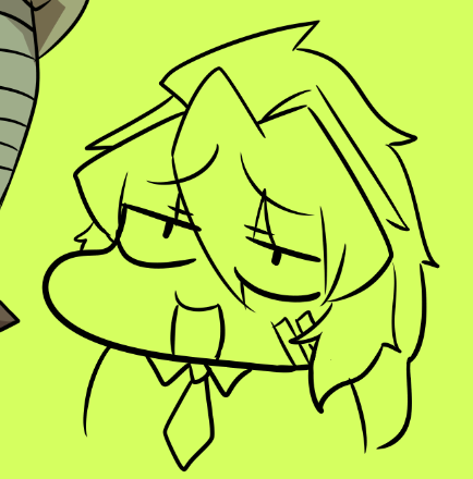 うちのこ描くときのこの長靴みてえな顔すきなんすよね 