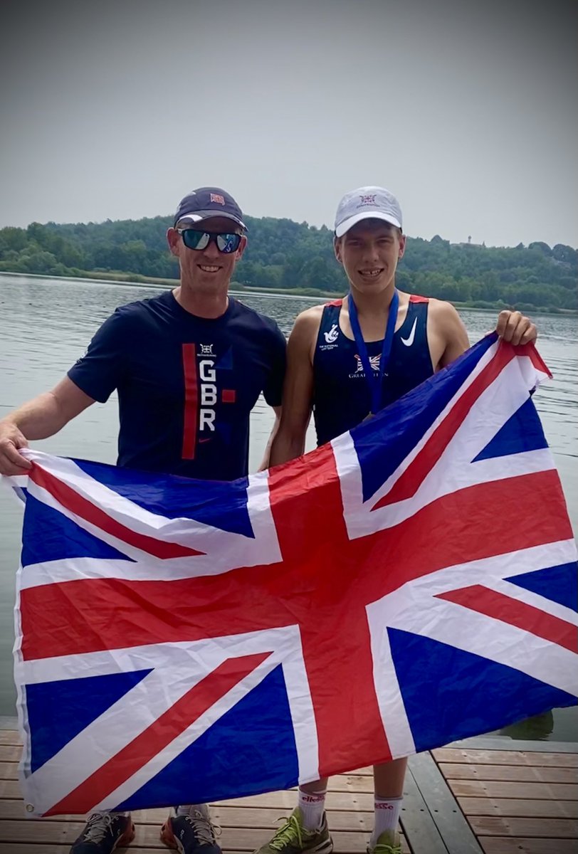 WBSBC's tweet photo. European Champion U19 M1x - Marcus Chute - outstanding racing! https://t.co/vopCWnoUdS