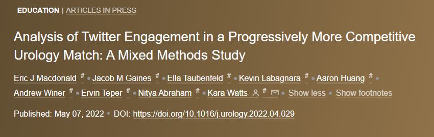 Eric Macdonald (@ericmacdonaldmd) on Twitter photo Excited to share our new paper in <a href="/urogoldjournal/">Urology Gold Journal</a> looking at the utility of Twitter during the #AUAmatch
goldjournal.net/article/S0090-…
<a href="/SmithInstUro/">Northwell Urology</a> <a href="/MontefioreUro/">MontefioreUrology</a> <a href="/downstateuro/">Downstate Urology</a> <a href="/MaimoUrology/">Maimonides Urology Residency</a> <a href="/AmerUrological/">Amer. Urol. Assn.</a>
#UroSoMe Excited to share our new paper in <a href="/urogoldjournal/">Urology Gold Journal</a> looking at the utility of Twitter during the #AUAmatch
goldjournal.net/article/S0090-…
<a href="/SmithInstUro/">Northwell Urology</a> <a href="/MontefioreUro/">MontefioreUrology</a> <a href="/downstateuro/">Downstate Urology</a> <a href="/MaimoUrology/">Maimonides Urology Residency</a> <a href="/AmerUrological/">Amer. Urol. Assn.</a>
#UroSoMe