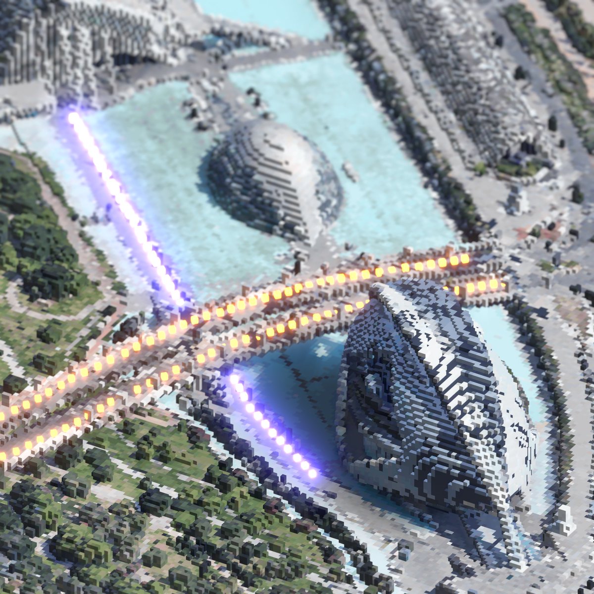 LaChimera1's tweet photo. Uèèèè amici happy Sunday 🥰

Today I want to show you a #voxel work dedicated to Valencia 🇪🇸
One of "the 12 Treasures of Spain", The City of Arts and Sciences, from the <LaChimera Voxel Cities> collection on @signArtApp 

In the comment Video &amp; Link

#NFTCommunity #nft #cryptoart https://t.co/i1aHBBUXxF