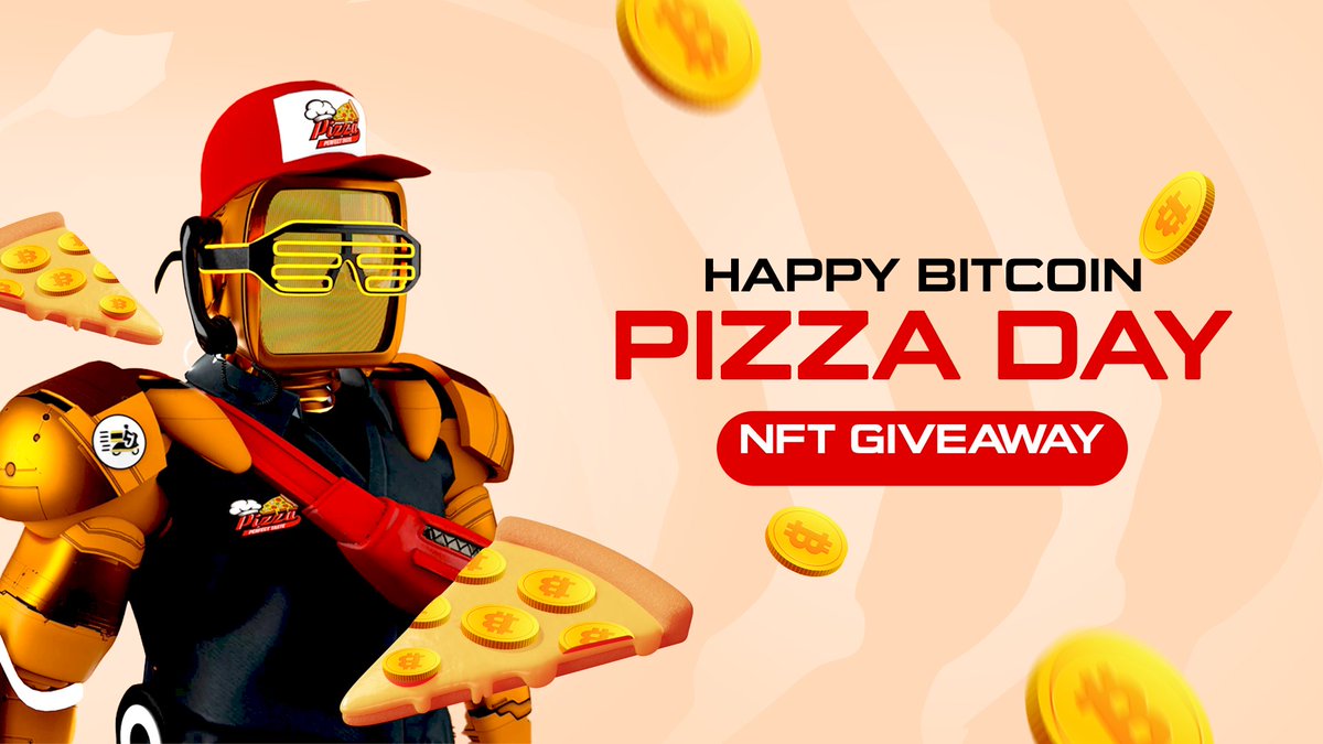 🍕 NFT Giveaway 🍕

Celebrating #BitcoinPizzaDay by giving away a FREE <a href="/LoveaBot/">LAB (❤️,🤖)</a> NFT. Woohooo 🥳🎊

✅ Follow <a href="/LoveaBot/">LAB (❤️,🤖)</a>.
✅ RT &amp; tag 2 frnds that love pizza.

5 random winners will each receive WL spots and one Lucky winner gets a LAB.❤️🤖

Join Discord : 
discord.gg/smGpaHHZnU