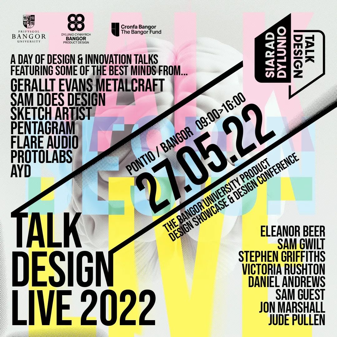 The <a href="/DesignBangor/">Design - Bangor University</a> annual talk series and student work showcase is this coming week on Friday May 27th from 9am. If you can't make the talks, it's still well worth dropping in to see the student Expo. Looking for designers? Take a look!

bangor.ac.uk/events/talk-de…
