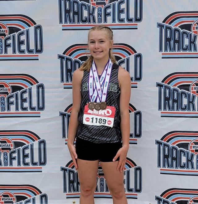 DeanLewis31's tweet photo. New school record alert from state this weekend for the Lady Panthers! Katelyn Jones actually ties the long jump record with a 4th place jump of 5.04(16'7). Kelsey Crabtree sets her own record in the 300 hurdles going 48.38. https://t.co/VQWE5iZXqf