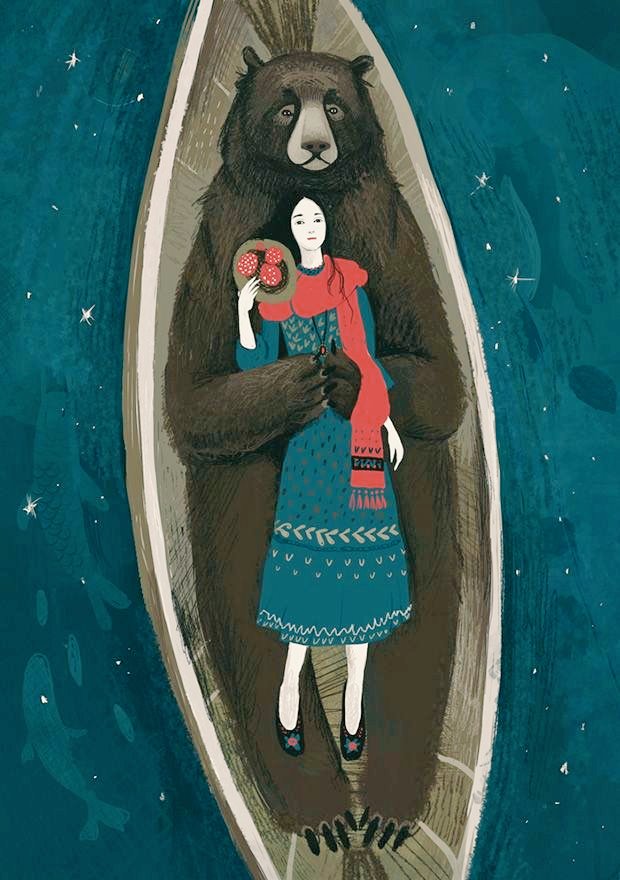 womensart1's tweet photo. Alexandra Dvornikova, known for her folkloristic illustrations #WomensArt https://t.co/rlLCS913an