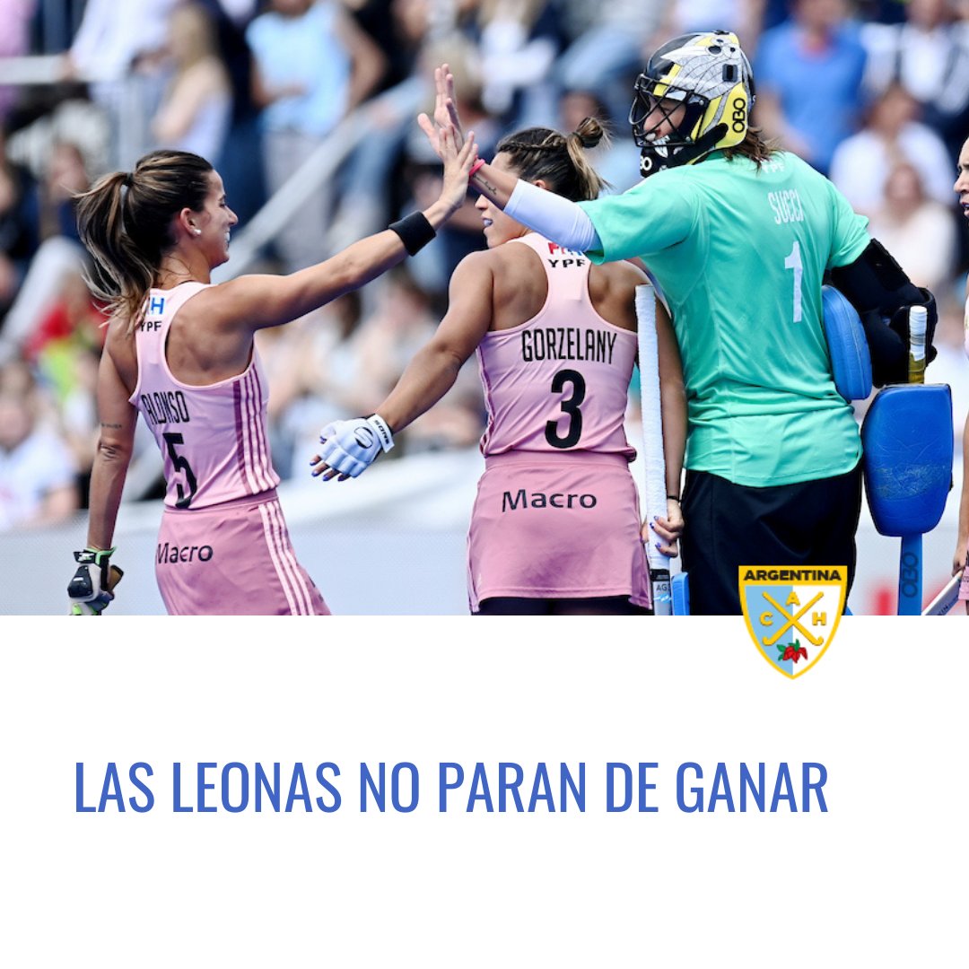 LAS LEONAS NO PARAN DE GANAR 🇦🇷

El seleccionado argentino llegó a las 12 victorias consecutivas en la FIH Pro League. Cerró un fin de semana perfecto ante Alemania al imponerse por 3 a 1.

📰 Leé la nota: bit.ly/3wBcqFd
