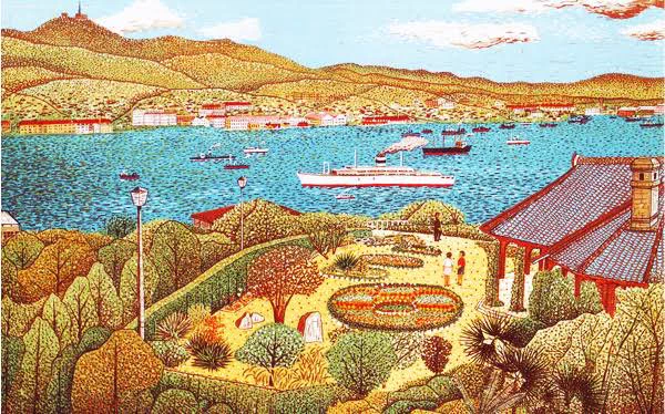 @Book2s0 観察力が凄いですが、後に思い出して書いていると聞いて記憶力も凄いんだと思います。旅の絵描きさんで山下清さんという方がいるんですが、この方も旅行した後に思い出して絵を描いております。 