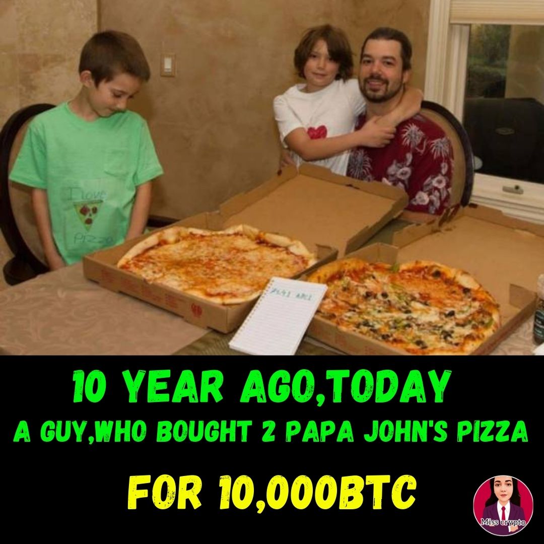 MissCrypto_27's tweet photo. Happy Bitcoin Pizza day to Everyone 🍕

#bitcoin #bitcoinpizzaday🍕 

Follow our Instagram page for  more daily Crypto tips &amp; knowledge
https://t.co/mxYwOWaMzW https://t.co/BPum7sJdQT