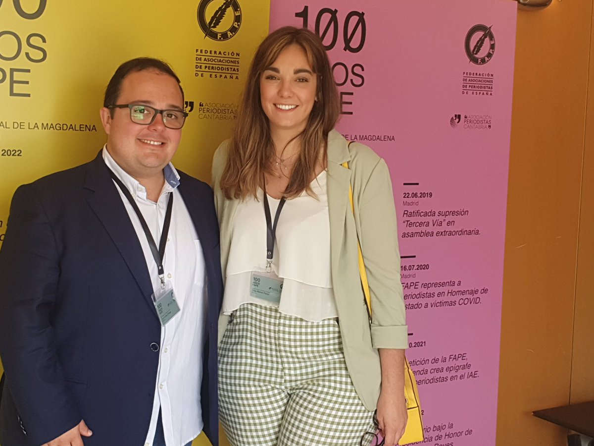 SaraBatres's tweet photo. Termina un fin de semana intenso pero productivo 💪 Aprendiendo de los compis de las Asociaciones de Periodistas de toda España. 

Gracias en especial a nuestros paisanos de Castilla-La Mancha @AlbaceteAPAB @APGuadalajara #Talavera @AP_Cuenca

#AsambleaFAPE #CentenarioFAPE https://t.co/Yd6b3zfGw1
