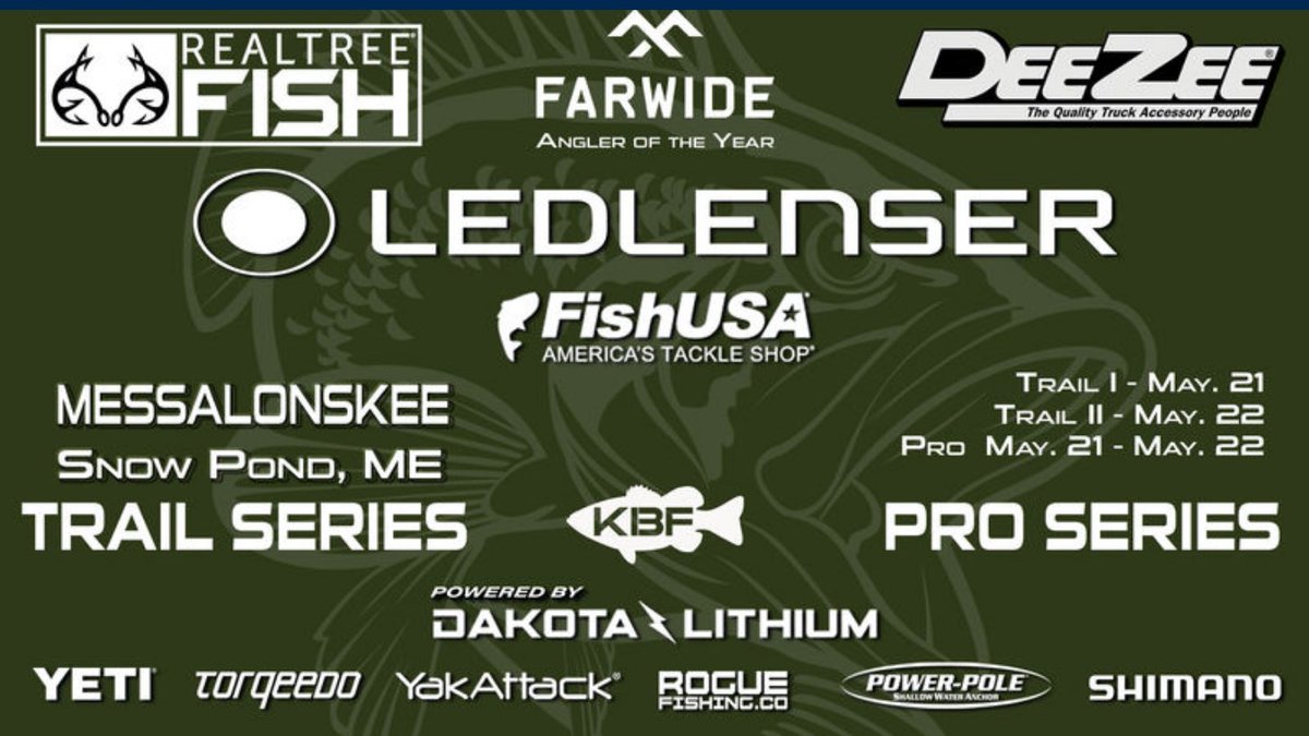 KayakBassFish's tweet photo. #MAYhem in Maine has resumed at Lake Messalonskee in the @RealTreeFishing #KBFTrail & #KBFPROSERIES presented by #DeeZee & powered by #dakotalithiumbatteries!
Follow on Fishing Chaos!
https://t.co/er09mb5cjR https://t.co/ToMhm6Wd62