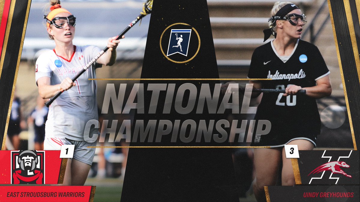 NCAADII's tweet photo. It's time for the #D2WLAX National Championship! 

Catch all the action as the @ESUWarriors and @UIndyAthletics compete for the 👑 this afternoon at 3 p.m. ET! 

#MakeItYours 

📰: https://t.co/zSYmJpXuVm
🏆: https://t.co/JlXnrYyjIZ
📺|📊: https://t.co/BtSAI0JNjI https://t.co/osaMAphAs4