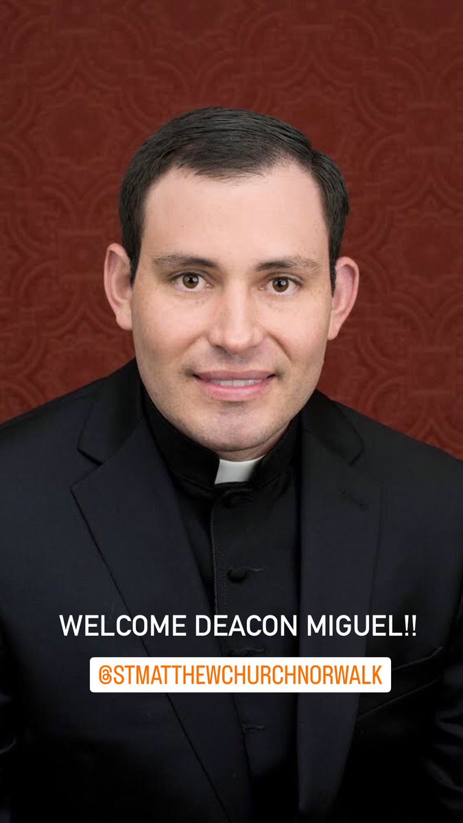 With great joy and excitement we welcome newly-ordained Deacon Miguel Betancur Lenis to our St. Matthew Parish Family! 

Bishop Frank J. Caggiano ordained him to the Diaconate yesterday. He will be with us for 1 year as he completes his formation. Join us in welcoming him!!