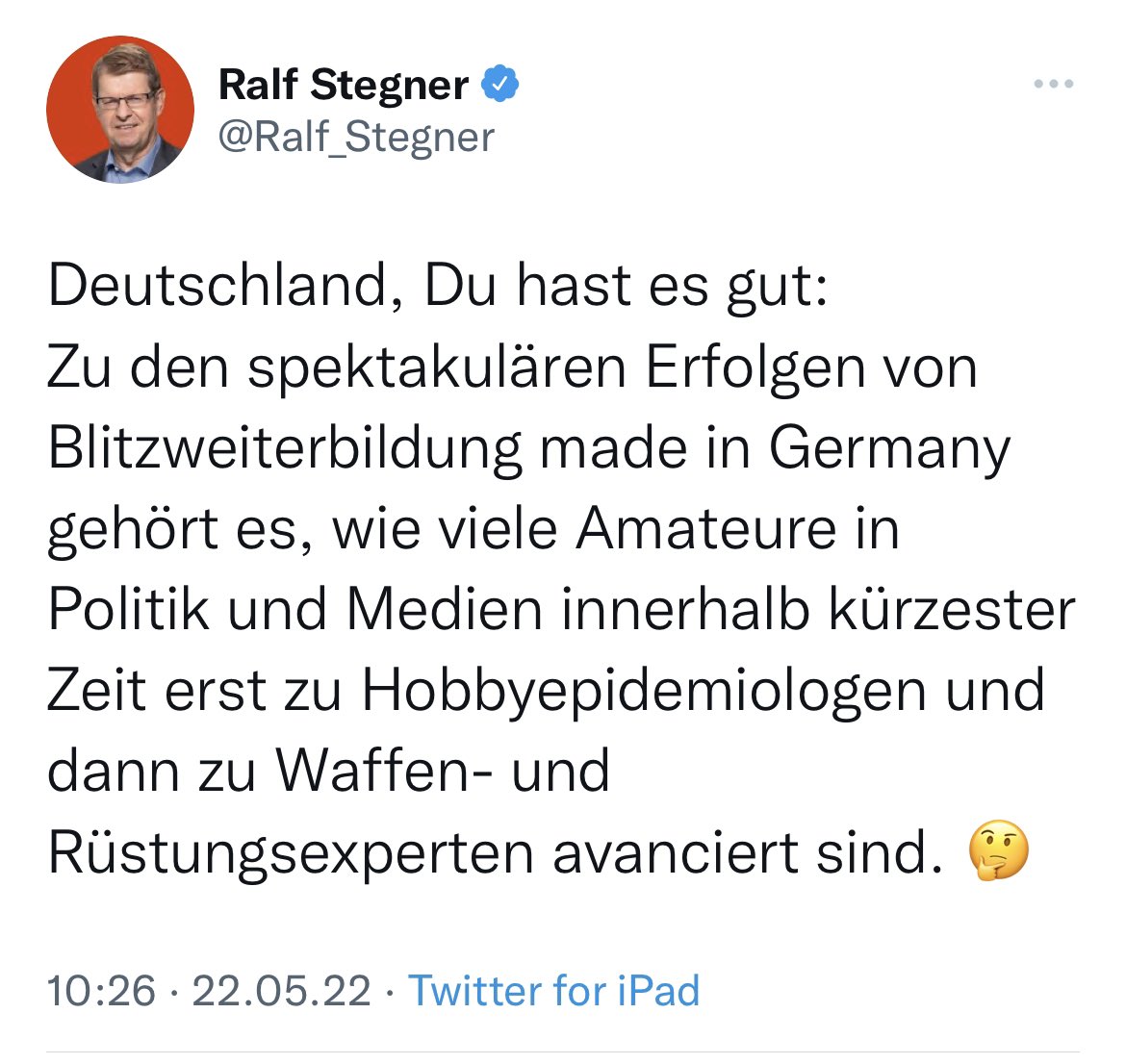 Und manche lernen halt gar nie dazu