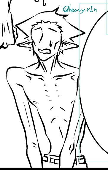 蛇さんの描くドちゃ痩せ過ぎって言われたから、少しは肉付き良くしなきゃなーと思ってるのに、手が勝手に限界まで痩せた身体を描く。
手が勝手に。
あとロ君も手が勝手に巨乳に描く。
仕方ないね、手が言う事を聞かないからね。
#蛇ろど 