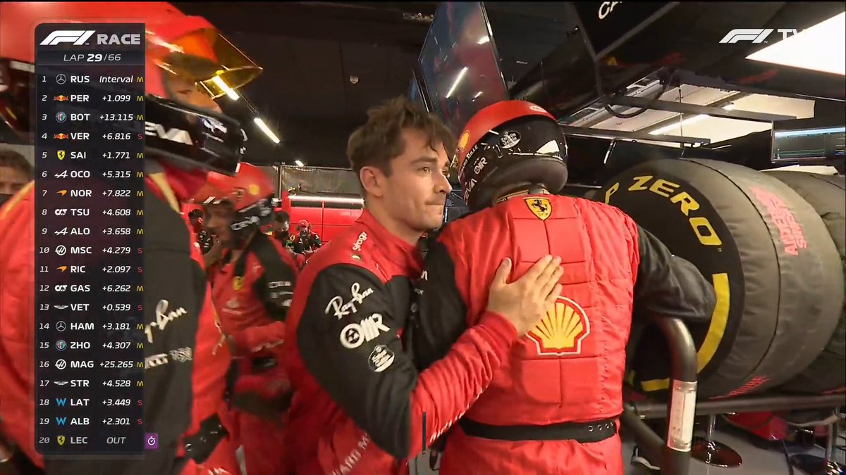 Vetteleclerc's tweet photo. Charles: "It is okay. We will come back stronger."

❤️

#SpanishGP https://t.co/0oSuGeTIlM