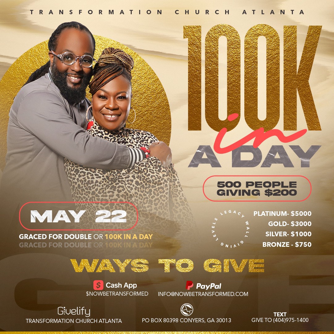 NowBTransformed's tweet photo. Thank you to our spiritual covering and home church, Dr. @jamalhbryant and @newbirthmbc for partnering with us. #LegacyWall #PartneringForDouble #GracedForDouble https://t.co/mLRizbq4B9