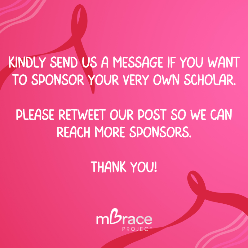 MbraceProject's tweet photo. We're launching our new scholarship program for Children Living w/ HIV. We have 26 scholars ranging from kindergarten to 2nd-year college currently enrolled in modular &amp; online learning.

You'll get monthly updates &amp; letters from your scholar. Support your very own scholar now!💕