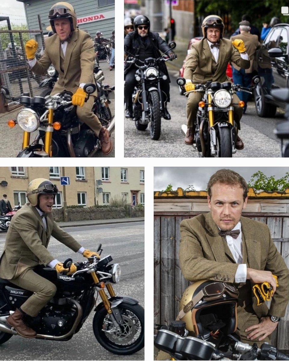 SchnepsTamara's tweet photo. Our "Distinguished Gentleman of All Time"🙌 🏍 Just Him... Happy &amp; Humble ♡♡♡
#samheughan
#creditto📸 https://t.co/KZ7Nwe8NrM