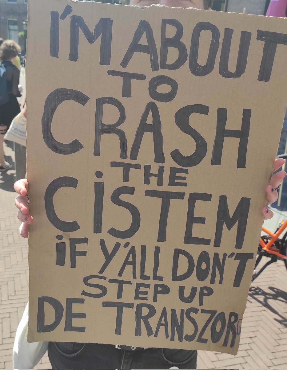 writerofscratch's tweet photo. Fix de transzorg or this person will crash the cistem!!
#TransZorgU https://t.co/5oJLWOtAN9