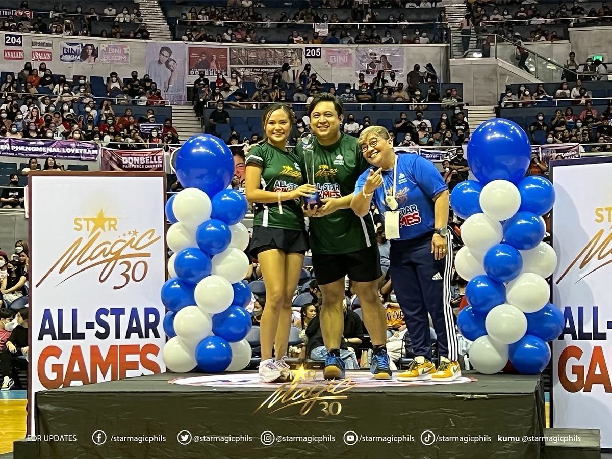 starhuntabscbn's tweet photo. It’s a podium finish for Teams @BenedixRamos &amp; Dalia, @jayemacaraan &amp; @Xoloveskath_, and Gello &amp; Naomi at the Badminton Mixed Doubles event!

For more #StarMagic30thAllStarGames updates, visit https://t.co/2VcIPOqkim and https://t.co/nbi5A3xfNr!

📷 Photos from Star Magic https://t.co/Atiq3nYfvH