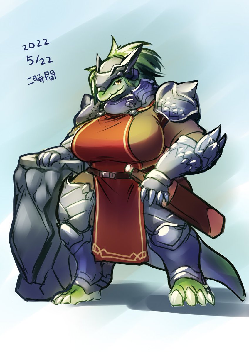 寝る前らくがき
つよくて頼りになる戦士が実は♀でしたっていうの大好き 