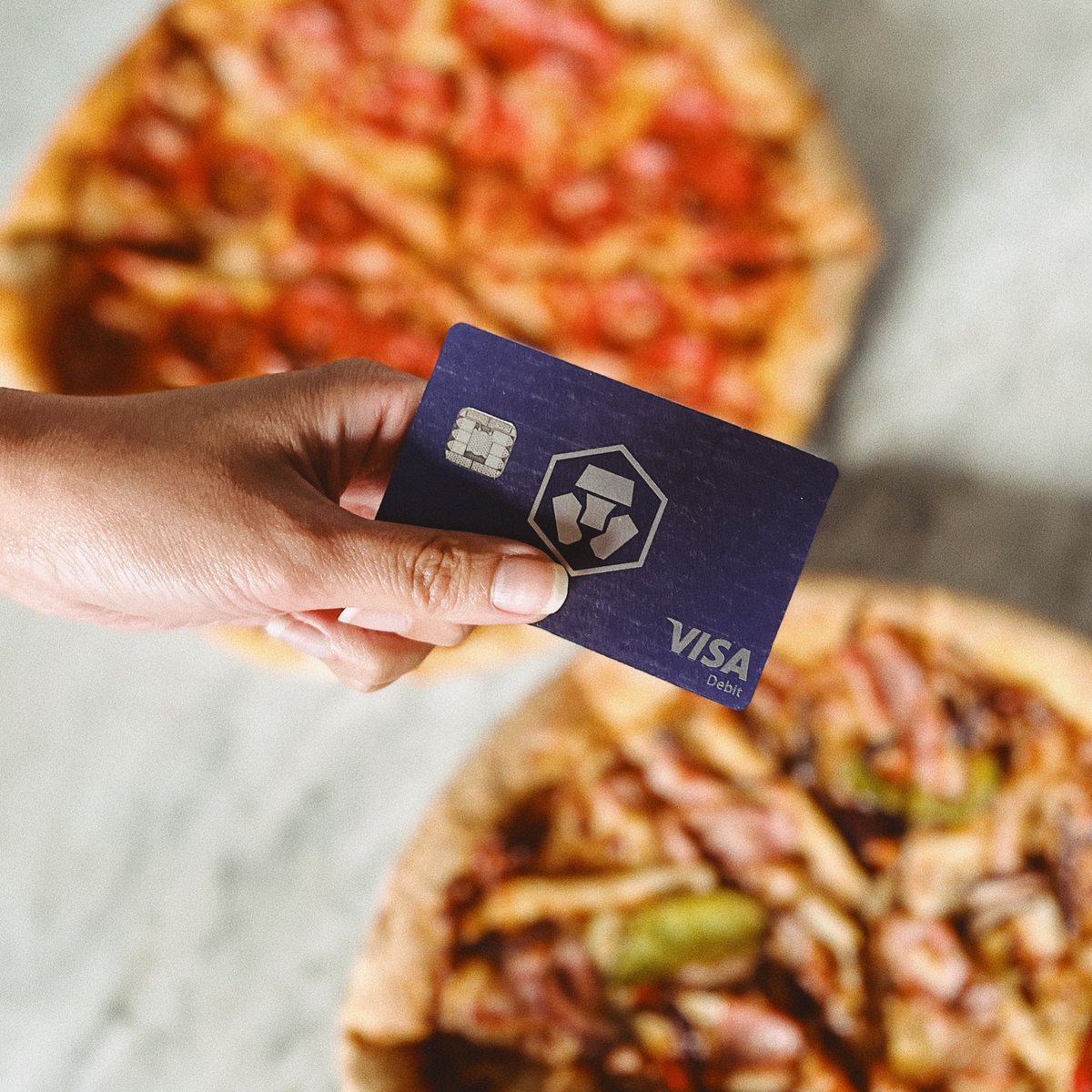 Things you can do today that you couldn't do in 2010: Buy pizza with your Crypto.com Visa Card 🍕💳 #BitcoinPizzaDay