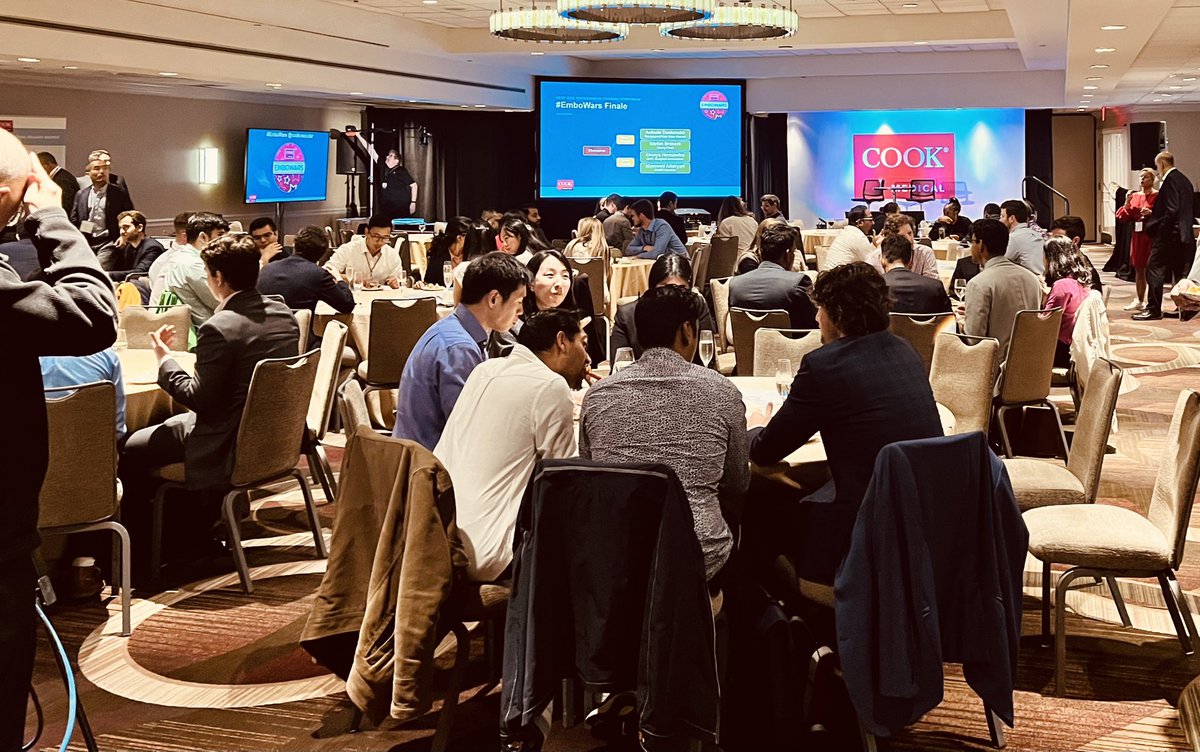 WhereIsYasmin's tweet photo. Incredible #GEST2022 weekend! Packed house #CookTrivia winner @imandalMD and a lively #EmboWars winner @hglenys17 followed by a mini-meetup of the most interesting #IRadRes thanks @iRadRock &amp; @HelenV_ for connecting us. Thank u @thegestgroup @RamChadalavada @kiremagarciamd🙏🏼👏🏻 https://t.co/pxpieelyRe