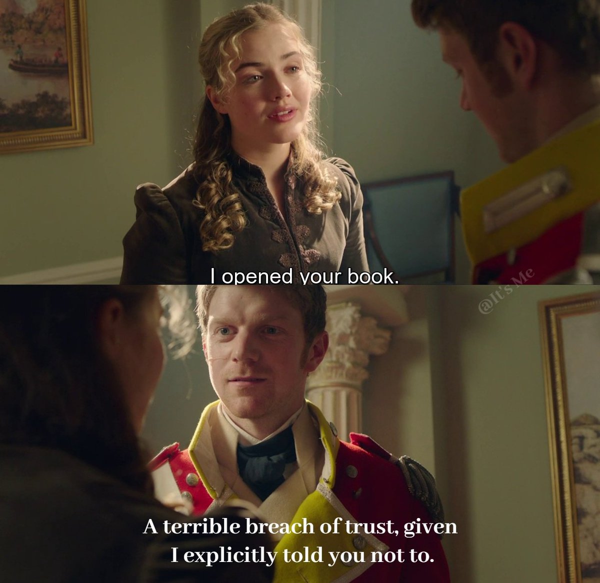 ItsMe_andOnlyMe's tweet photo. I just love them😍
Fraser becomes more fun when he's embarrassed😆

#Fralison
#Sanditon https://t.co/4zM6MEIHUz