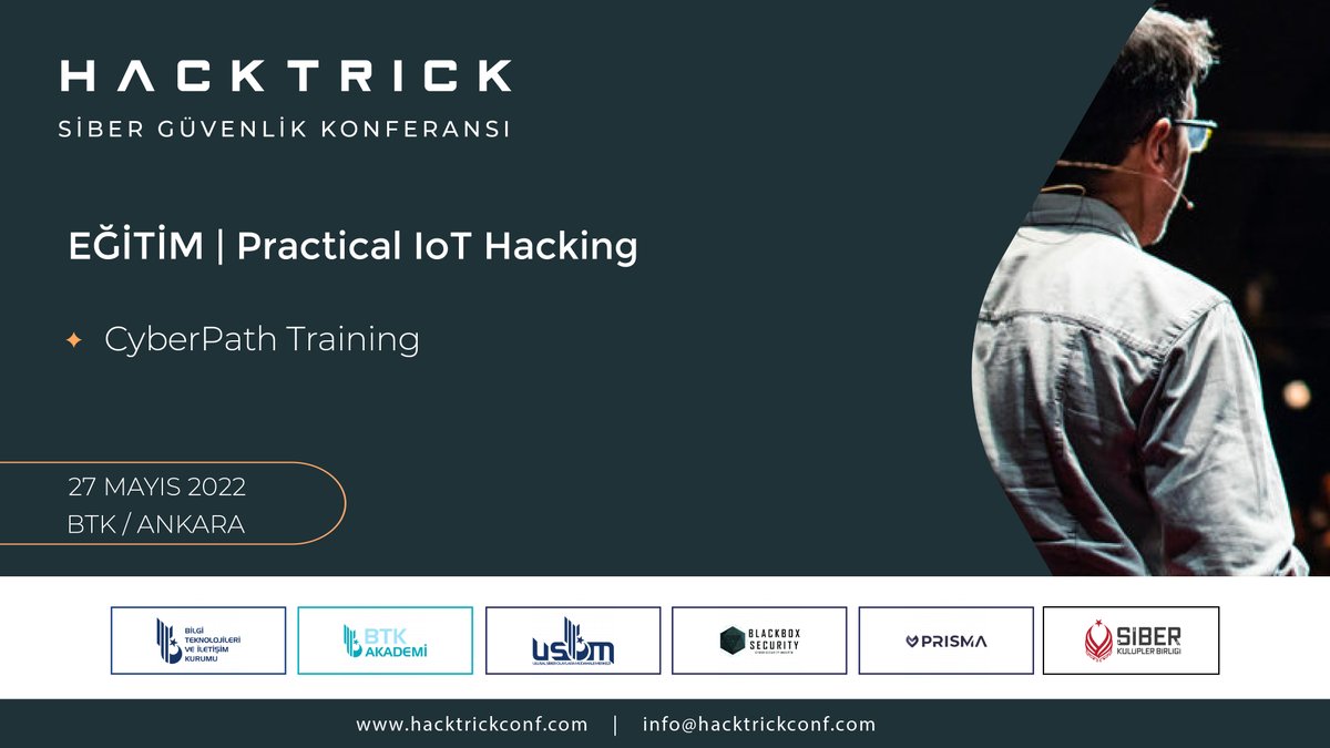 "Practical IoT Hacking" Eğitimiyle Besim Altınok 28-29 Mayısta #hacktrickconf da! <a href="/AltnokBesim/">Besim ALTINOK</a>

hacktrickconf.com

#hacktrick22