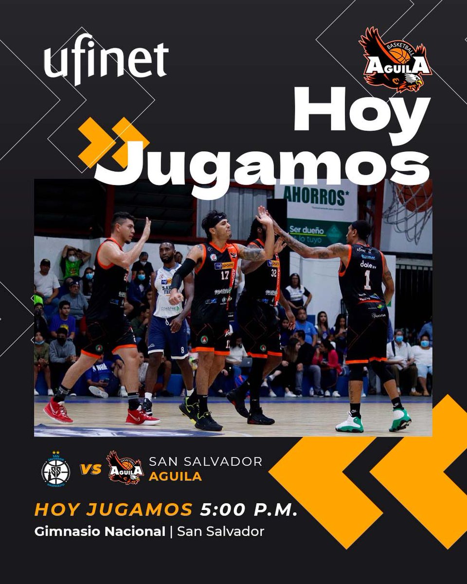 🏀SEMIFINALES, HOY JUGAMOS🏀

PRIMER JUEGO, 
Gimnasio Nacional  
🗓: HOY 22 de mayo
⌚️: 5:00pm
🏷: $5.00. Niños $2.00 

NO TE LO PUEDES PERDER!!!!

#SomosAguilaBKB
