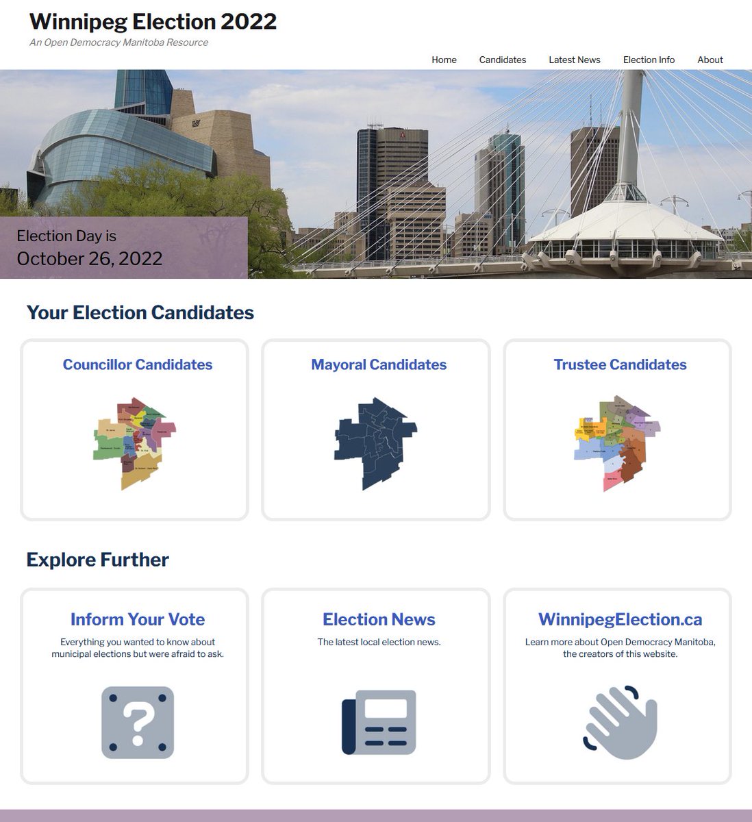 OpenDemocracyMB's tweet photo. Tweaking the look of our coming #wpg22 voter resource.
#wpgpoli #wpgvotes #civictech https://t.co/F1DlcxyFSY