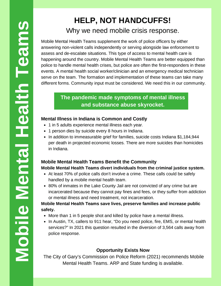 BLMGary's tweet image. Today 3p community meeting #HelpNotHandcuffs by Interfaith in #GaryIN 

#carenotcops #mentalhealth #mentalhealthmatters #MentalHealthAwarenessMonth