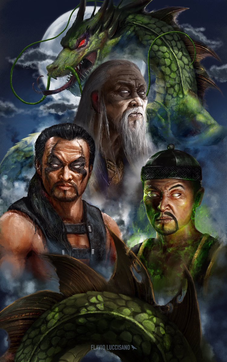 💥Finally done!✍️
🔥🐉Shang Tsung Trilogy.🐉🔥
One of the most iconic villains, the sorcerer in his first three versions but inspired in Cary-Hiroyuki Tagawa. 

@noobde @MK_NetherRealm @NetherRealm @DKirtzic 
#MortalKombat #caryhiroyukitagawa #shangtsung #flavioluccisano